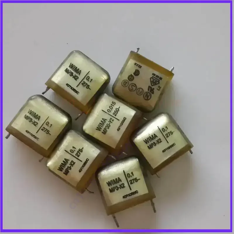 for WIMA MP3 0.1uf 275V 104 100nf Copper Lead Coupling Transparent Film Capacitor  100pcs