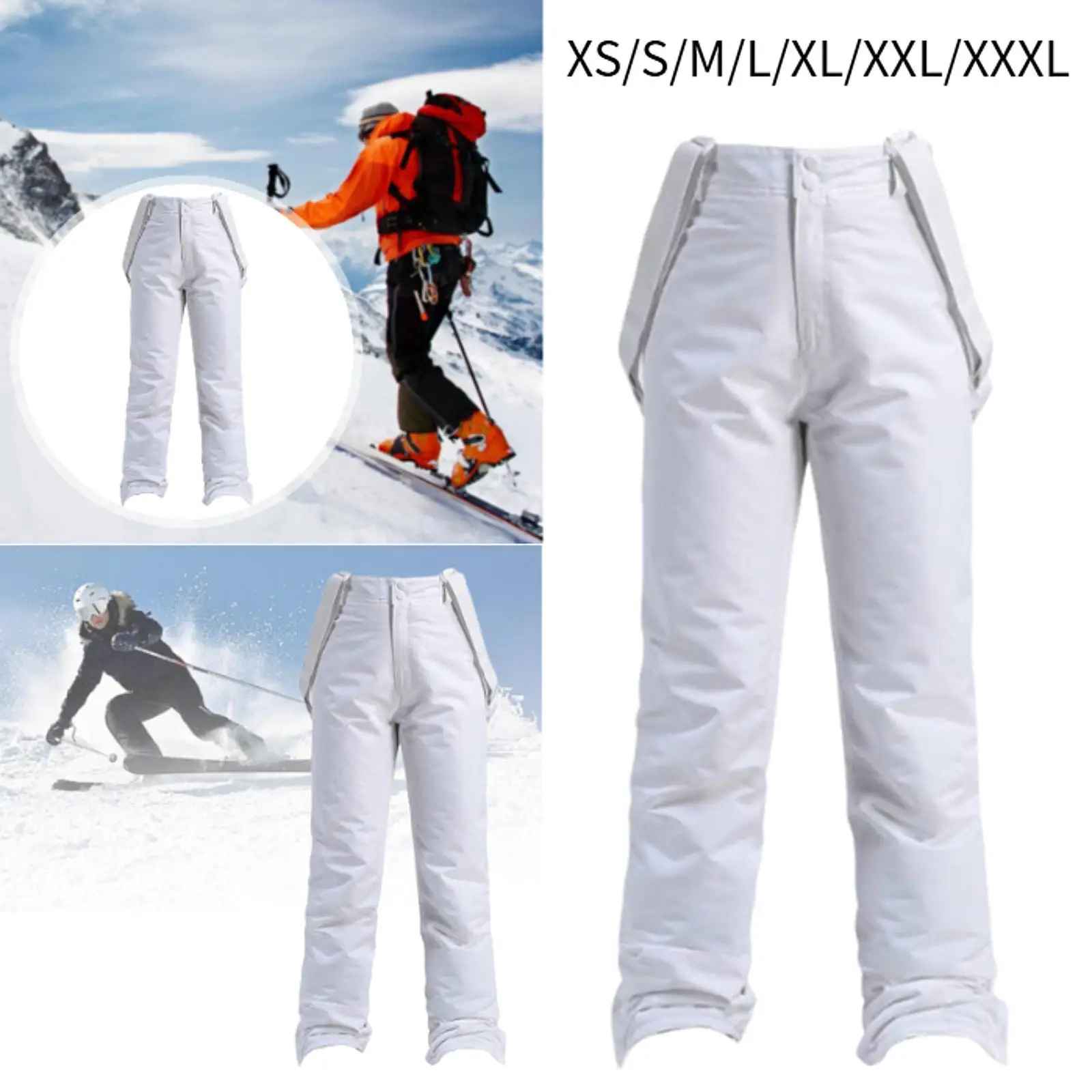 

Snowboard Pants Ski Loose Overalls Lightweight Windproof Trousers Winter Ski Bibs
