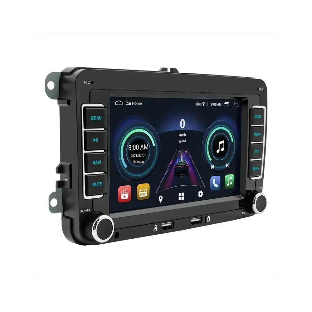 For VW/Passat/Touran/Caddy /Jetta /Polo/Seat 2 Din Android 10 Car Radio Stereo 2din Car Multimedia Player GPS Radio WiFi AUX-in