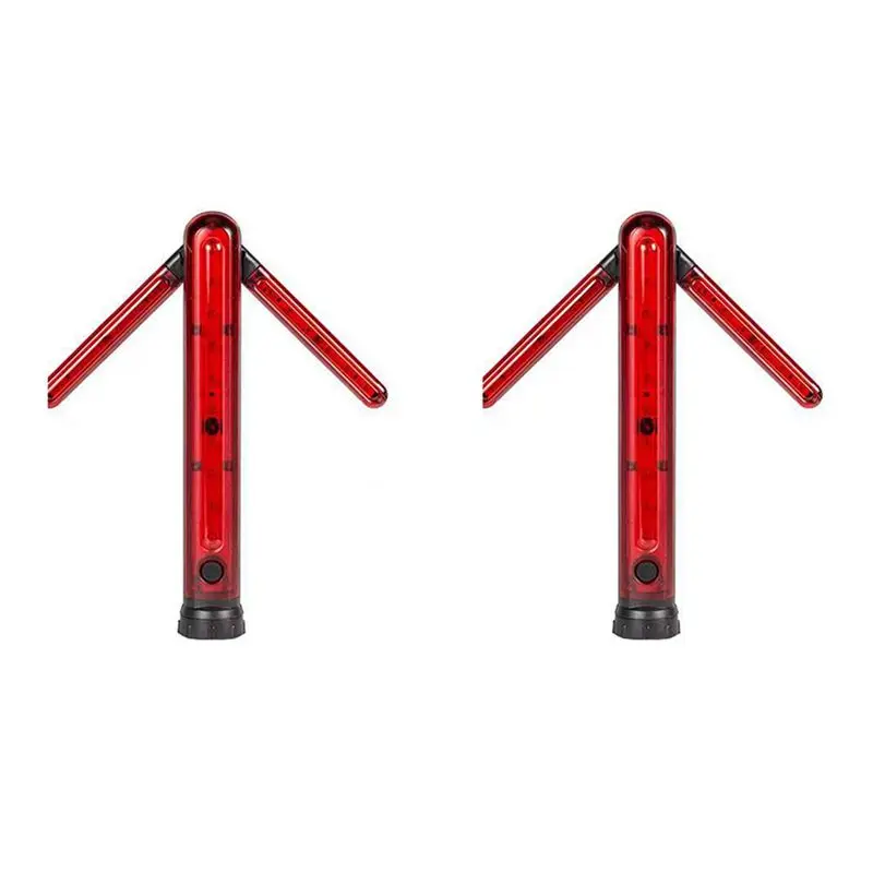 -[A51I Digital]2X Traffic Stick, Led Traffic Safety Batons, Signal Emergency Road Flares, Extendable Blade Handheld Led Warning