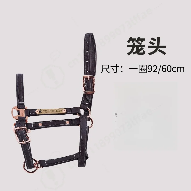 Adjustable Microfiber Horse Halter Durable Tie Strap Equestrian Riding Horse Tack Supplies