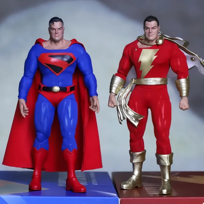 In stock Resonance Studios Gong Dc Heaven'S Descent Superman Shazam 1/12 Cloth Movable Figure Model Toy Gifts