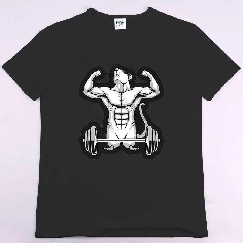 

Summer Fashion Heavyweight Retro Men's English Letters 100% Cotton Printed Round Neck High-quality Casual Fitness Street T-shirt
