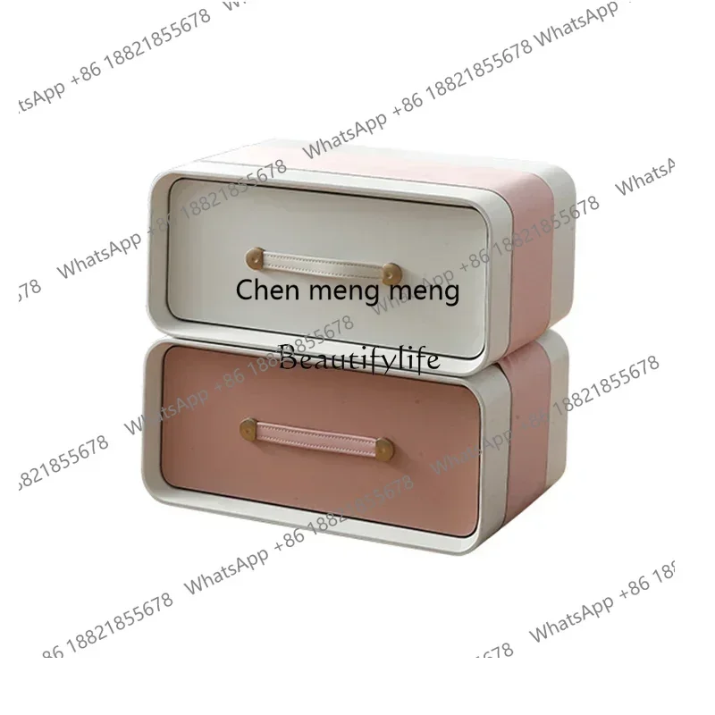 

style Modern minimalist double-layer rotatable bedside table ss 8617