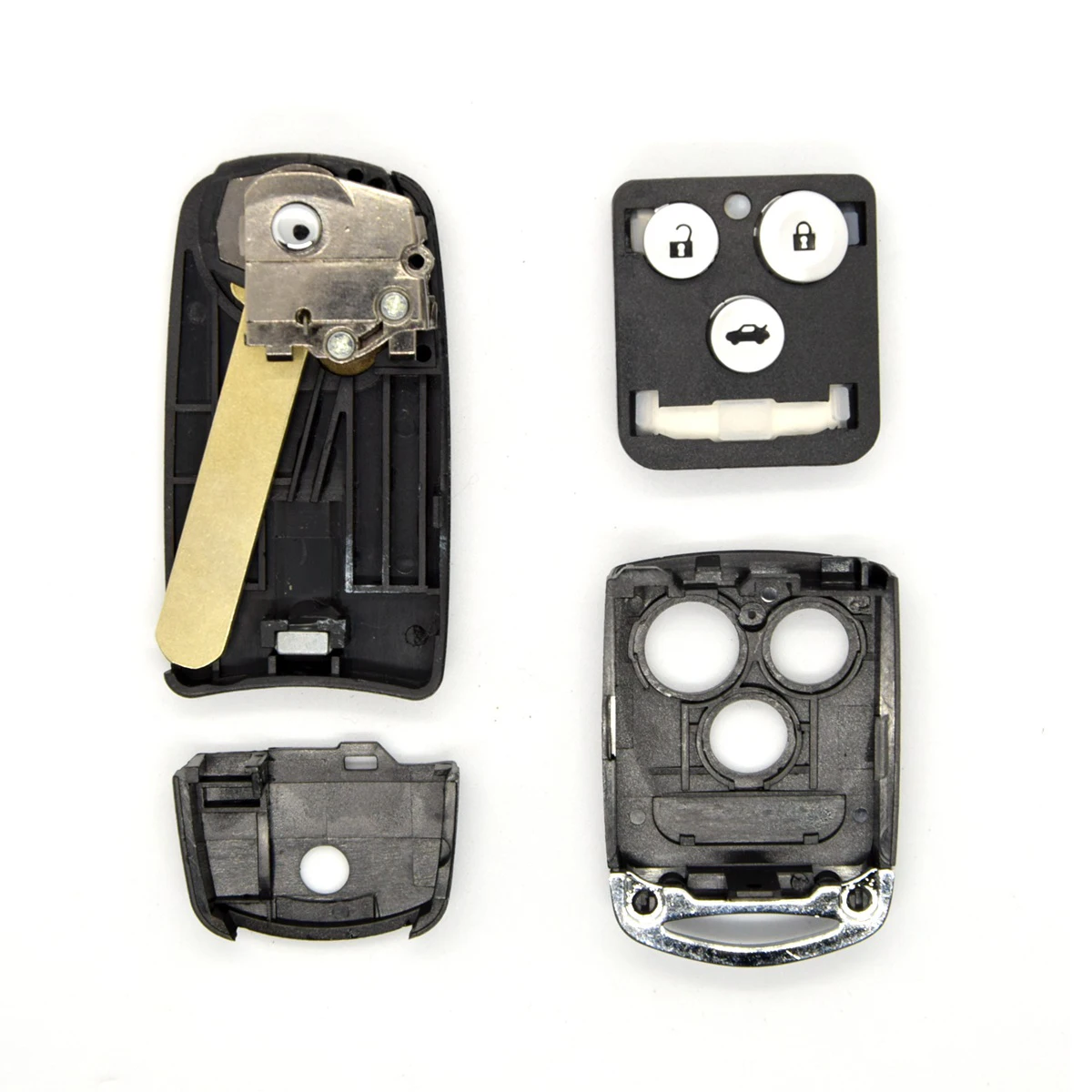 BEST KEY For Honda Acura Civic Accord Jazz CRV HRV 2009--2014 Remote Flip Car Key Fob Shell Case 3/4 Buttons Accord 2008-2012