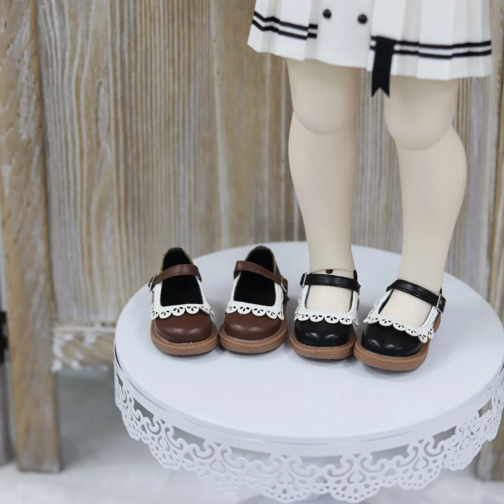 

Обувь для куклы BJD TF, msd, 1/4, 1/6, маленькие кожаные туфли с кружевной пряжкой соответствующего цвета, аксессуары для кукол BJD