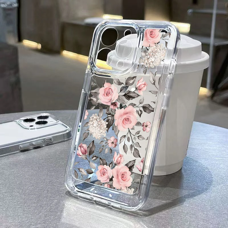 Case For Xiaomi 14 Cases Poco M6 Pro Case Flower Soft Silicone Case For Xiaomi 11 Lite 5G NE 13T 12T Poco X6 X5 X3 F5 Pro Cover