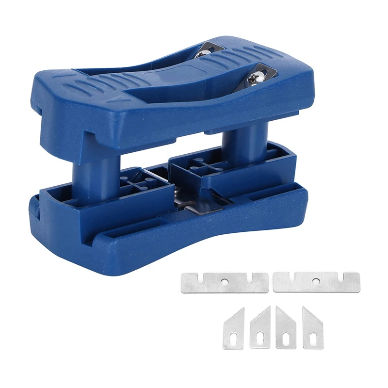 Edge Banding Trimmer Manual Wood Banding Trimming Machine Blue Plastic+Metal Carpentry Accessories Furniture Tool