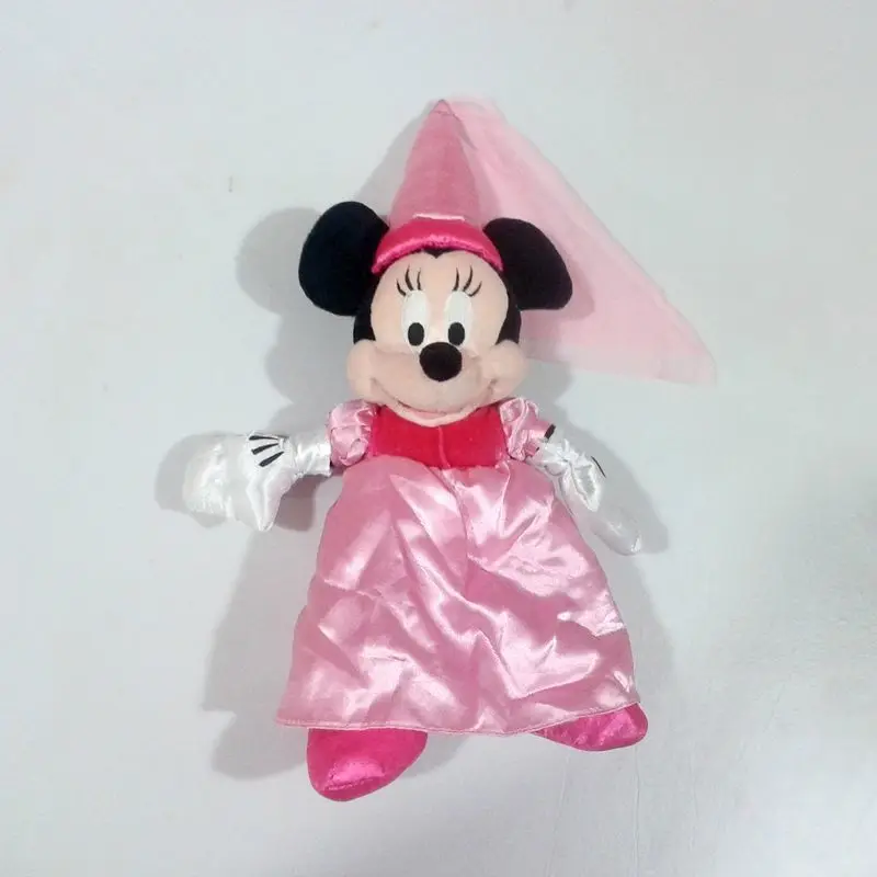 

New 35cm Minnie Mouse Princess Dress Up Plush Doll Cute Girl Toy Minnie Doll Diy Doll Christmas Gift Ornament