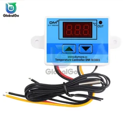 W3001 LED Digital Thermoregulator Temperature Tester Smart Thermostat Temperature Sensor Controller Relay Output 12/24/220V