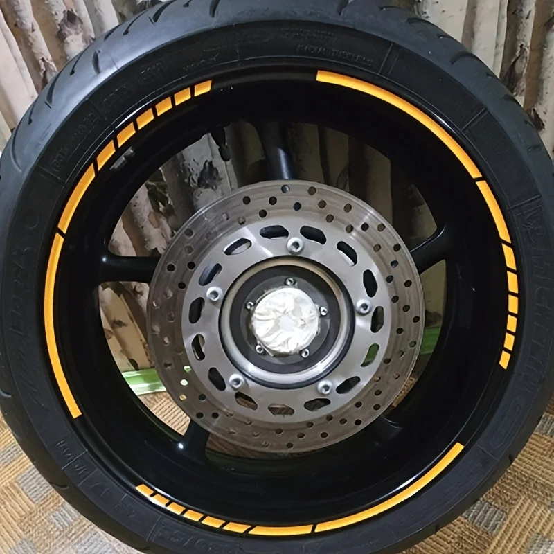 

Car Motorcycle Tire Rim Stickers 18‘Reflective Wheel Tyre Sticker Decors Motorbike Auto Decals
