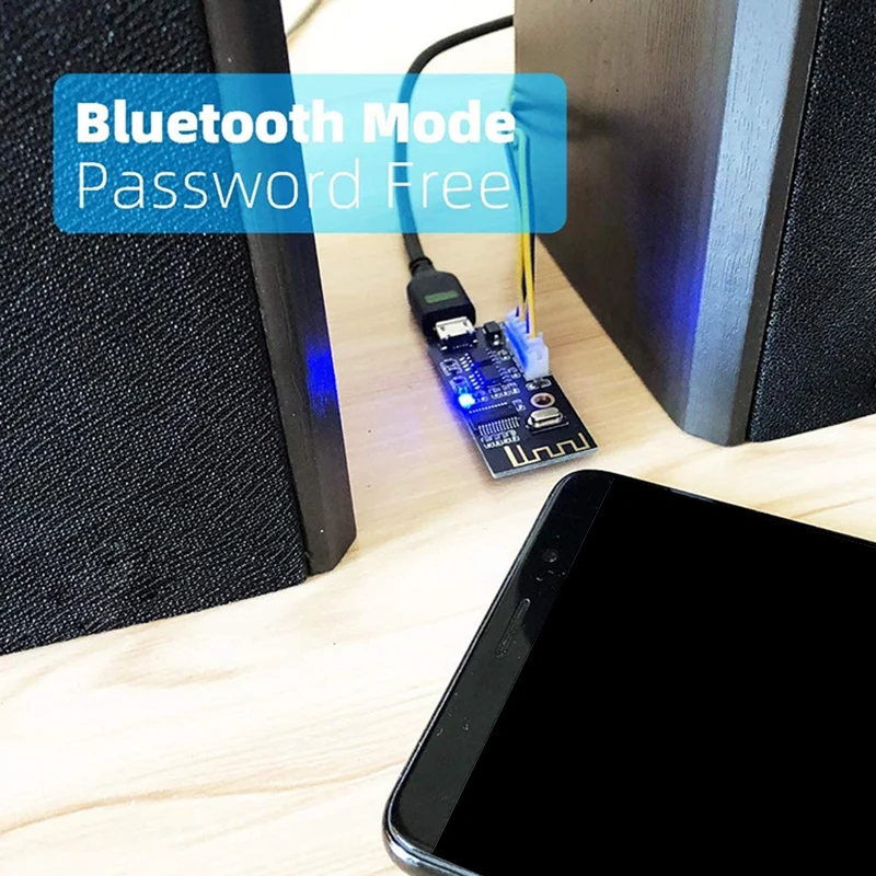 LSJD Bluetooth Amplifier Board, 5W +5W Output Power, DC 3.7V-4.2V/5V Mini Bluetooth Speaker Board