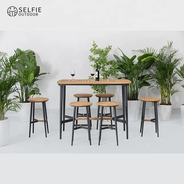 

Garden Furniture Outdoor Chair for Restaurant Patio Aluminum Furniture Set Folding Garden Table Outdoor Table