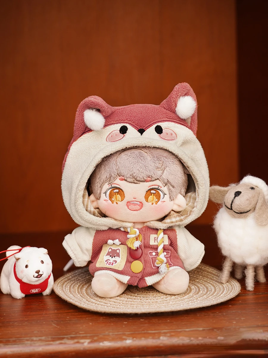 20CM Anime Game  Cosplay Animal Adorable Dress Up Outfit Plush Doll Baseball Uniform Clothes Gifts Costume