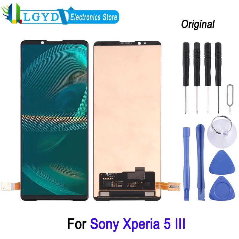 

6.1-inch OLED LCD Screen For Sony Xperia 5 III Phone Display with Digitizer Full Assembly Repair Replacement Part