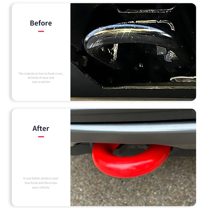 Tow Hooks Covers For Ford F150 Accessories 2004-2024 For Ford Bronco Accessories 2024 2023 2022 2021 For Bronco Base-A77G