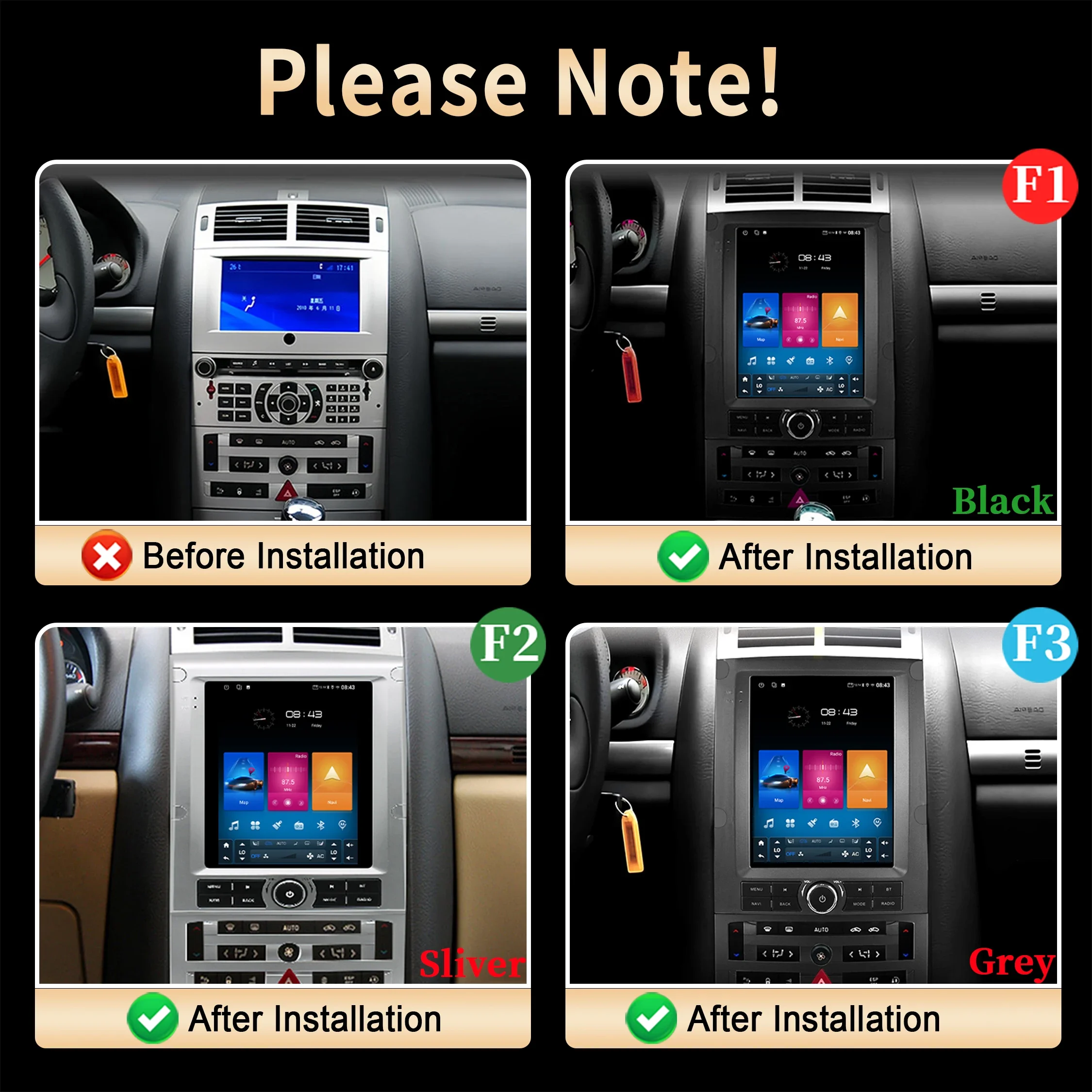 For Peugeot 407 CC SW 407cc 2004-2011 9.7'' Wireless Carplay QLED Screen Multimedia Head Unit for Enhanced In-Car Entertainment