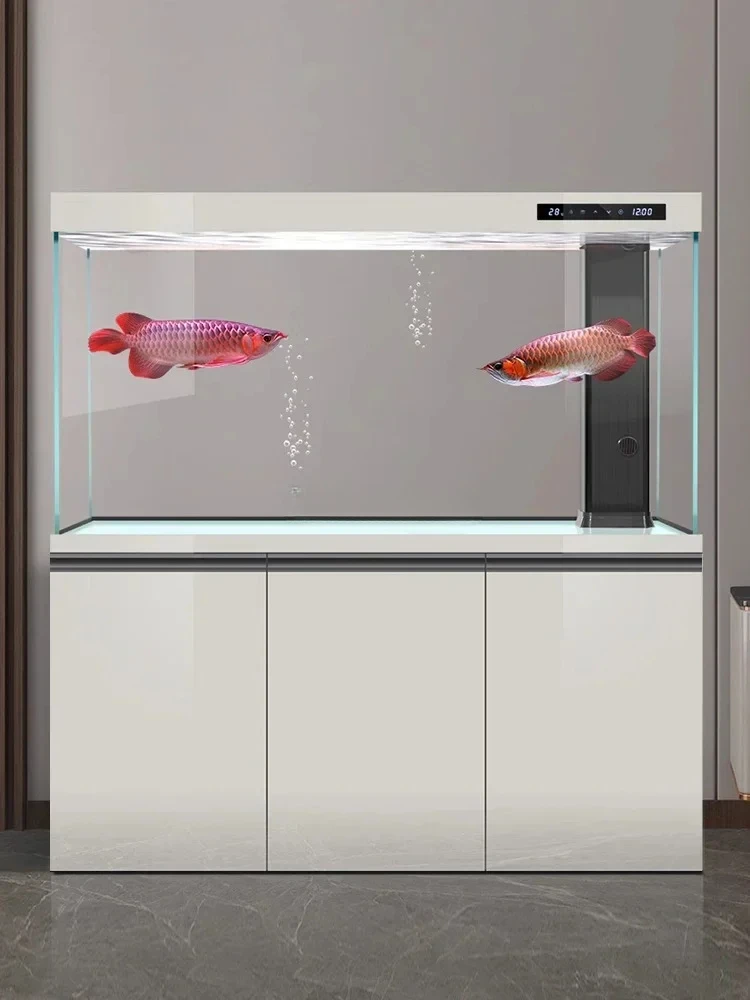 

Аквариум для гостиной, дома, супер белый стеклянный аквариум, экологический нижний фильтр, большой аквариум с драконом