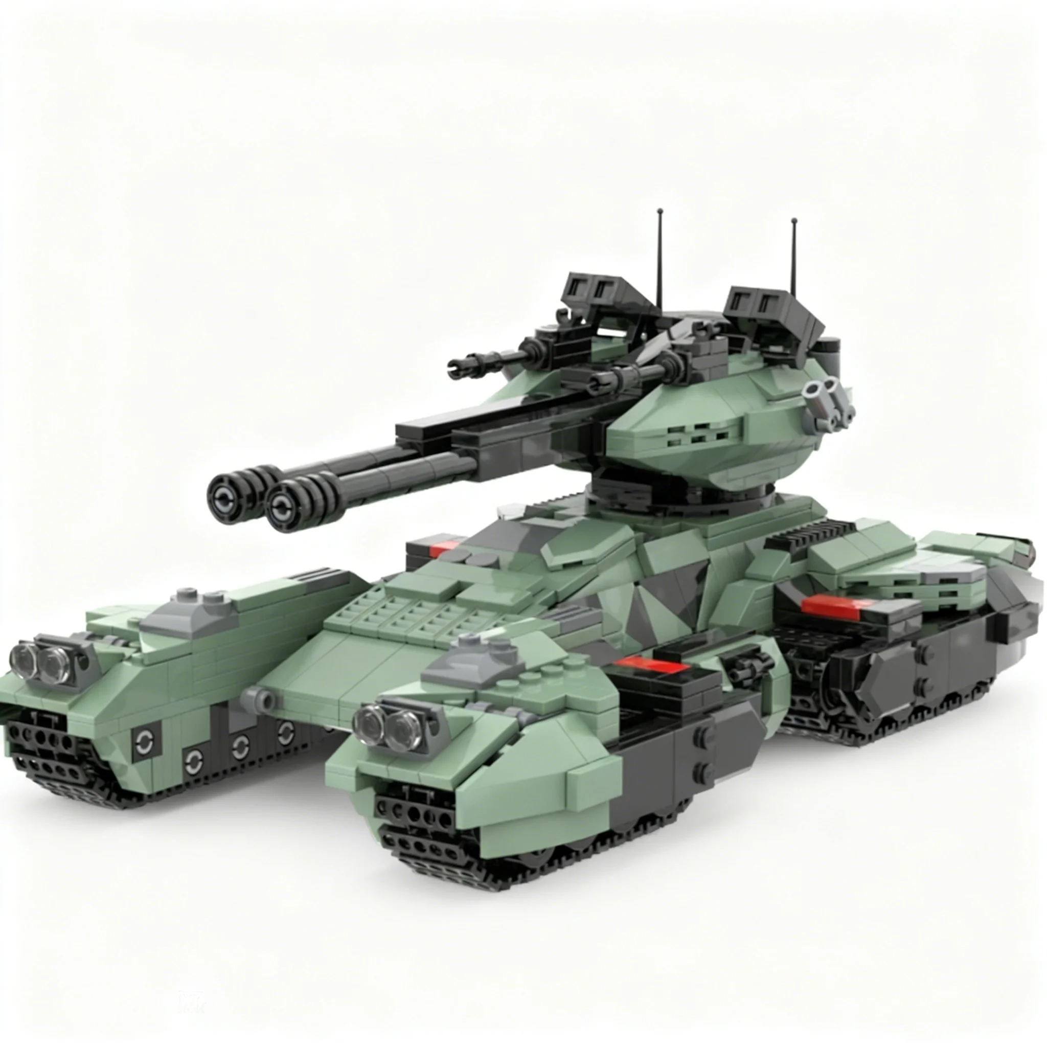 1351pcs MOC Icons Halo UNSC Grizzly Tank Model Building Blocks Toy Architecture Christmas Gift Brick Idea Art DIY Collection