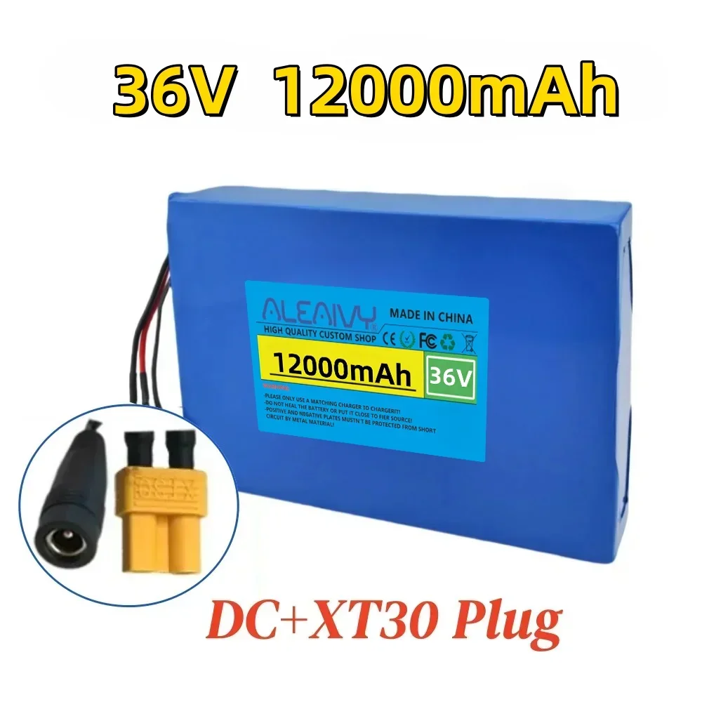 36V 12000mAh 10S4P 18650 lithiumbatterijpak - BMS uitgerust oplaadbaar voor 500W skateboard dagelijks woon-werkverkeer vervanging
