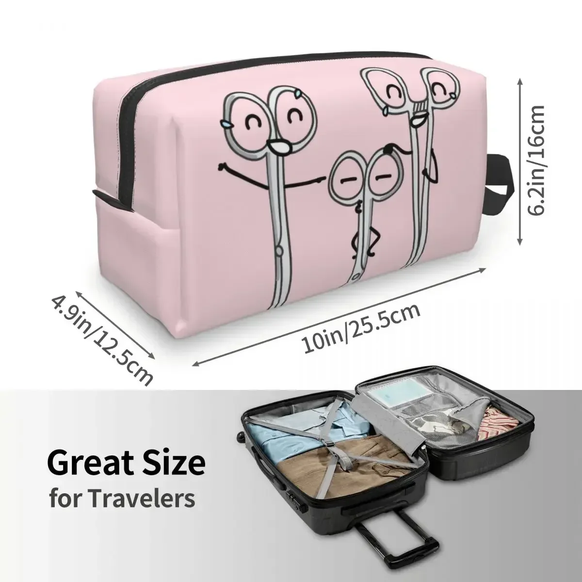 مخصص ممرضة السفر حقيبة مستحضرات التجميل للنساء الرعاية الصحية التمريض الأطباء ماكياج أدوات الزينة المنظم السيدات الجمال تخزين Dopp عدة