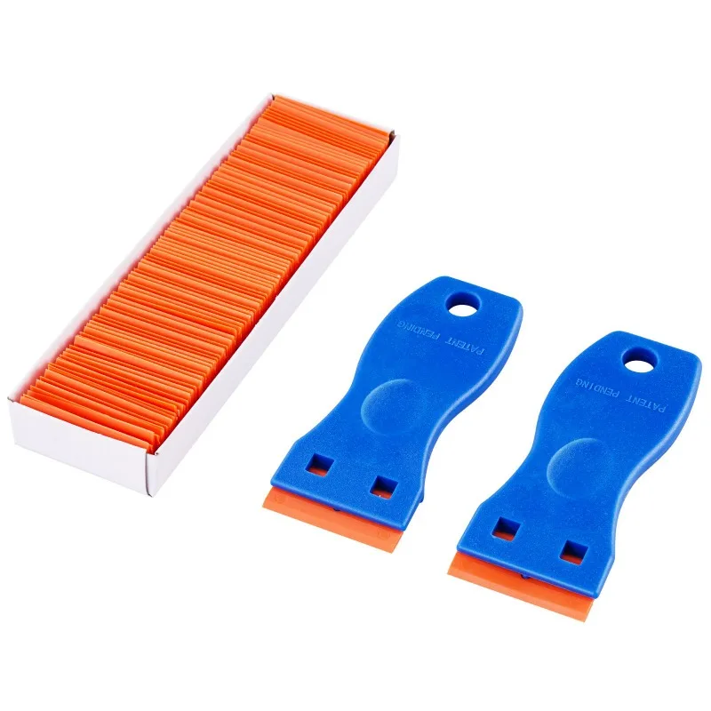 Adhesive Remover Car Sticker Remover Cleaning Scraper Glue Remover Plastic Razor Blade Scraper Label Tool for Stickers