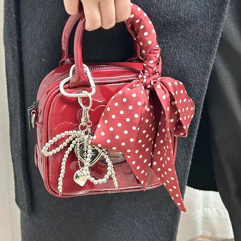 200 سنتيمتر نقطة نمط طويل المرأة وشاح موضة الإناث حزام نحيل رئيس الأوشحة لسيدة وشاح حريري التعادل حقيبة أشرطة الرقبة منديل #2