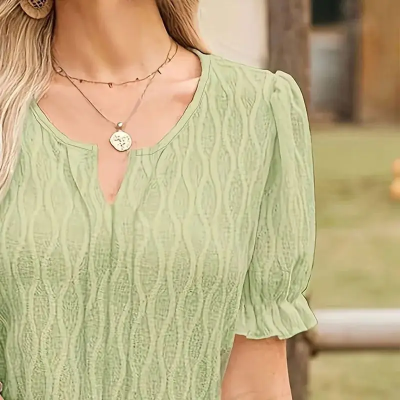 

Женская тканая рубашка больших размеров: мягкая, дышащая, комфортная, элегантная, средней длины, А-силуэт, коллекция Winter Collection