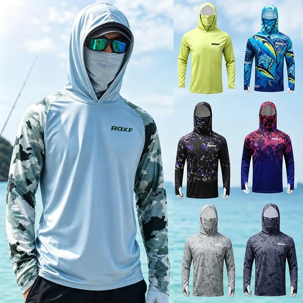 Multi‑Scene Long Sleeve Fishing Top For River Reservoir Beach Fishing Outdoor Travel Fishermen Sweat Evaporation Loose Blouse