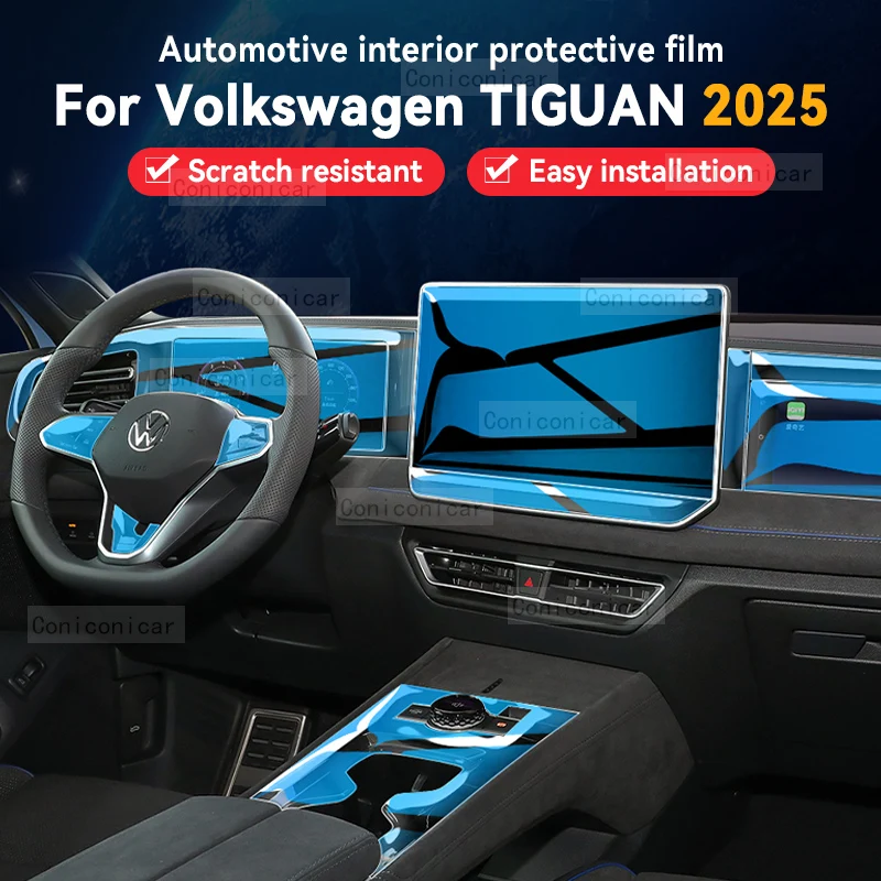 

For Volkswagen TIGUAN 2024 2025 Car Panel Film Dashboard Protective Sticker Interior Anti-Scratch Film Cover Accessories