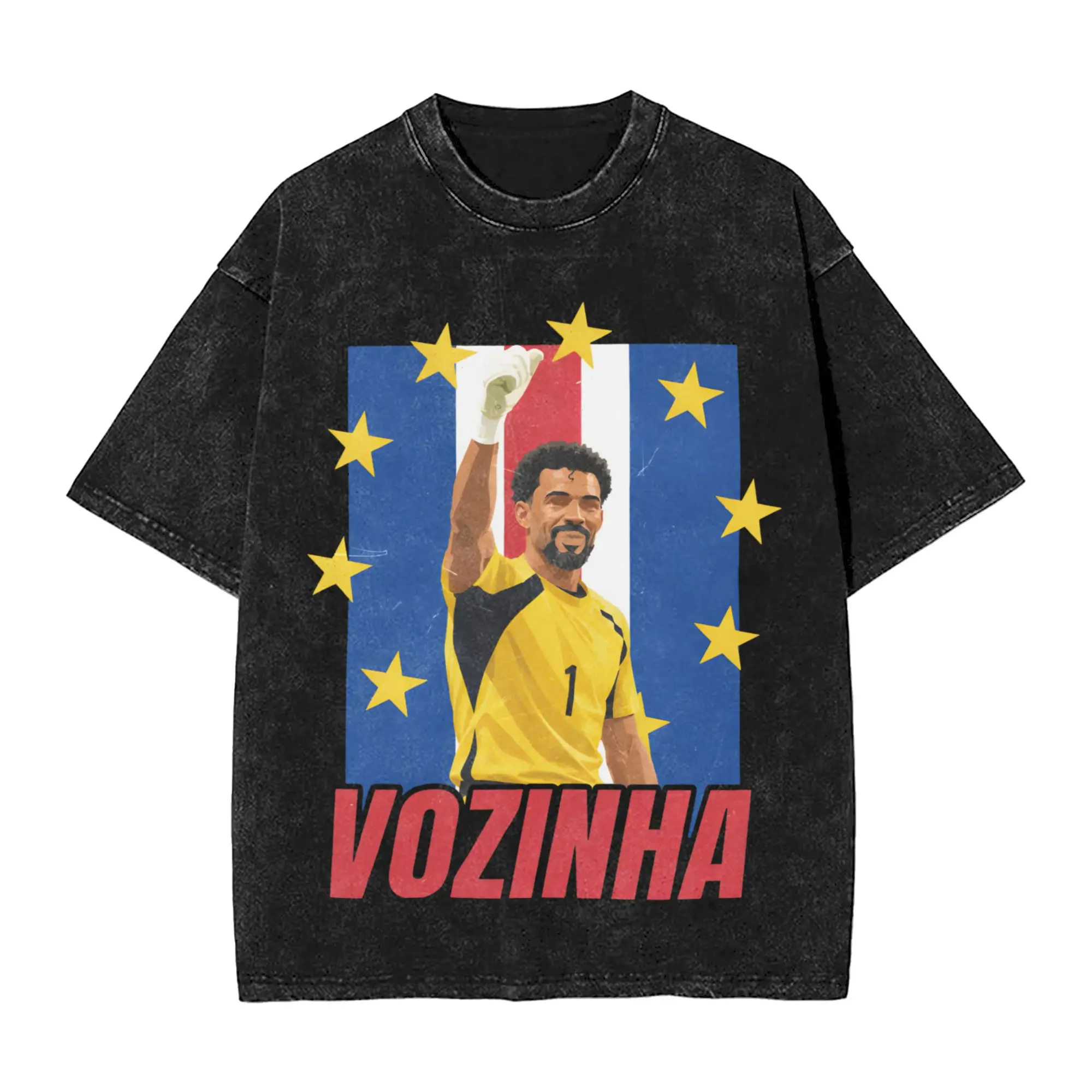 Men T-Shirt Cabo Verde Vozinha Washed T Shirts Harajuku  Summer Tees Street Style Design Casual Clothing Birthday Gift