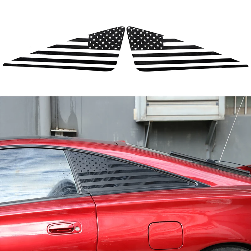 For Toyota Celica 1999-2005 Automotive Rear Triangular Glass Decorative Sticker PVC National Flag Car Accessories