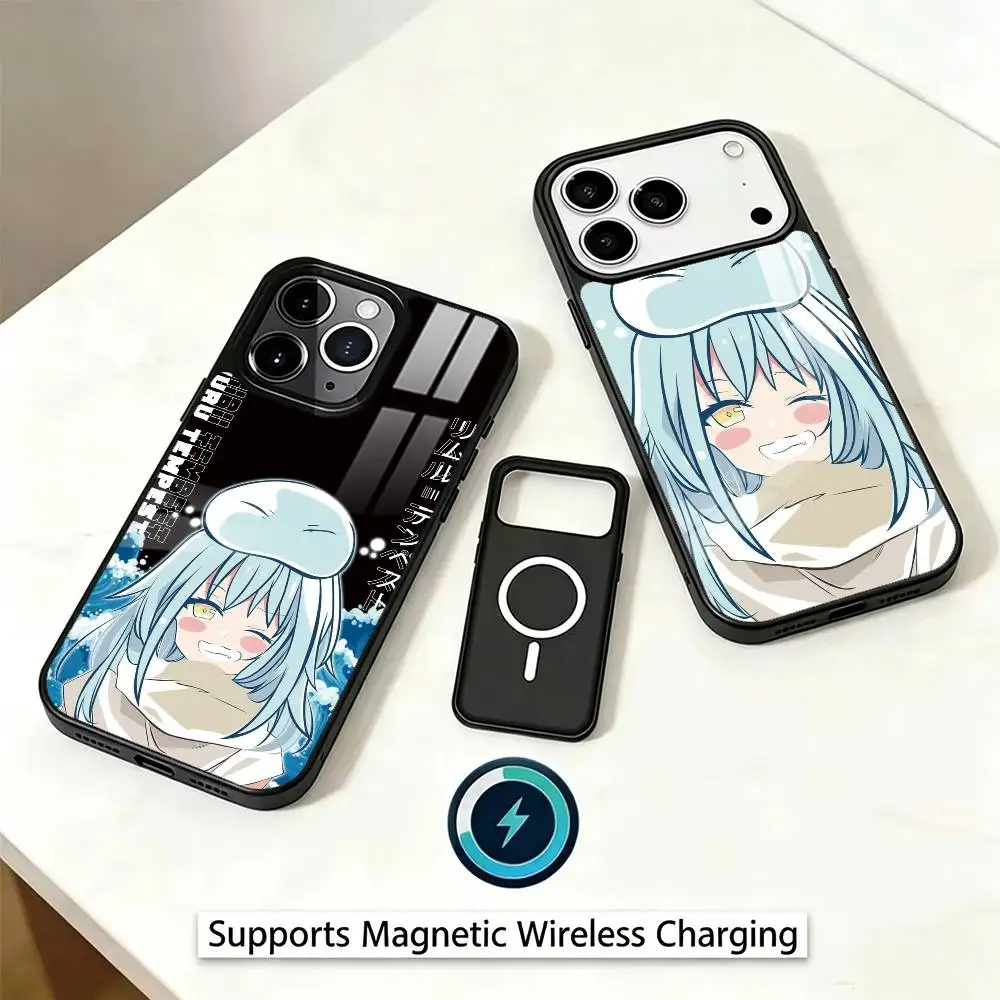 Anime R-Rimuru T-Tempest Slime Phone Case For iPhone17,16,15,14,13,Plus,Pro Magnetic Supports Magnetic Wireless Charging