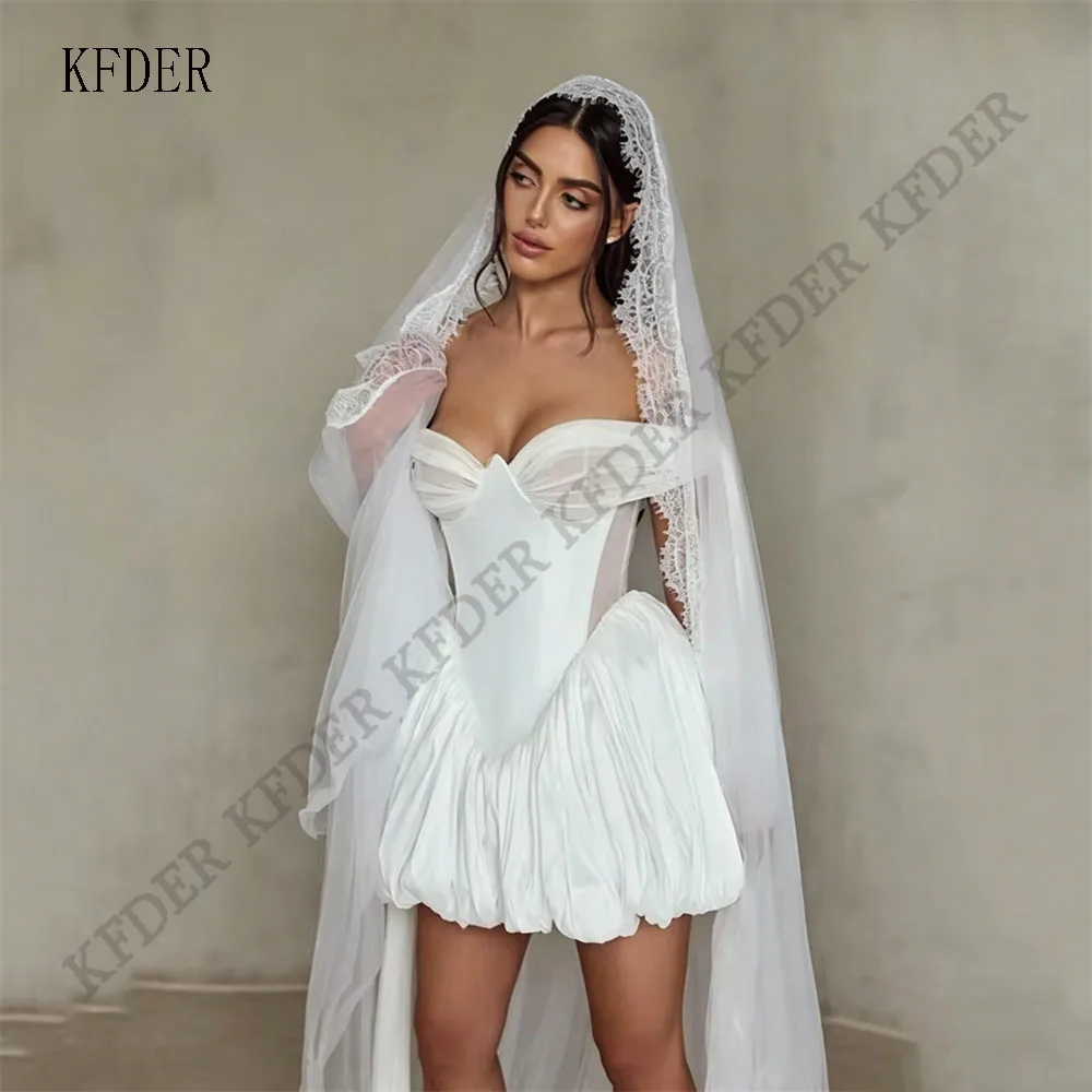 

New Arrival Wedding Dress with Bolero Off Shoulder Customized Sweetheart A Line Satin Bride Corset Bridal Gown Robe De Mariage
