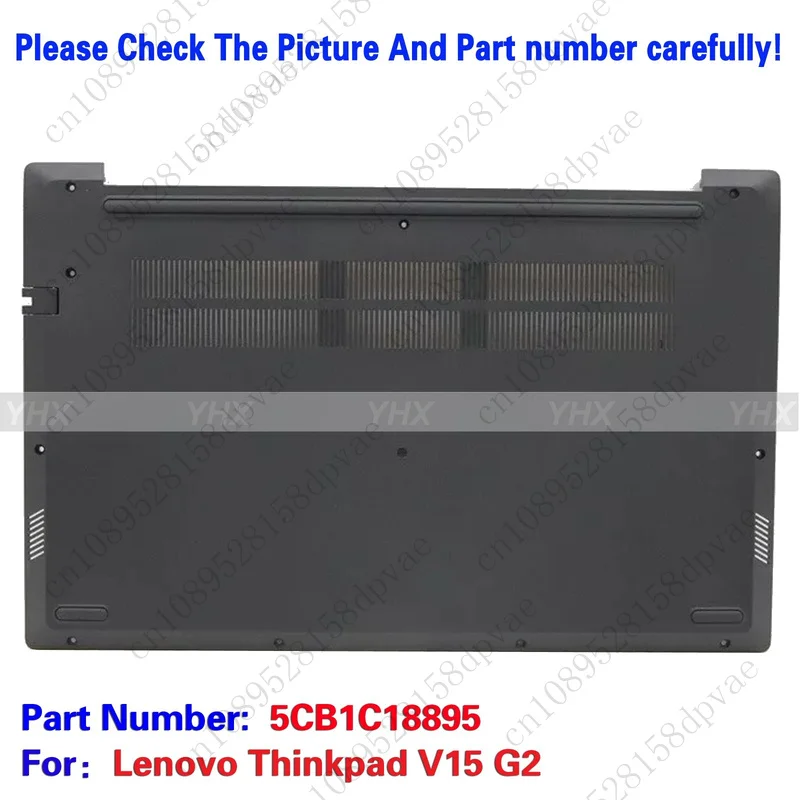 

GYX New For Lenovo Thinkpad V15 G2 Bottom Cover Lower Case Back Shell 5CB1C18895.