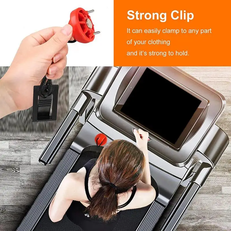 1pc Universal Treadmill Magnetic Safety Switch Magnetic Suction Running Machine Safety Key For Men For Exercise