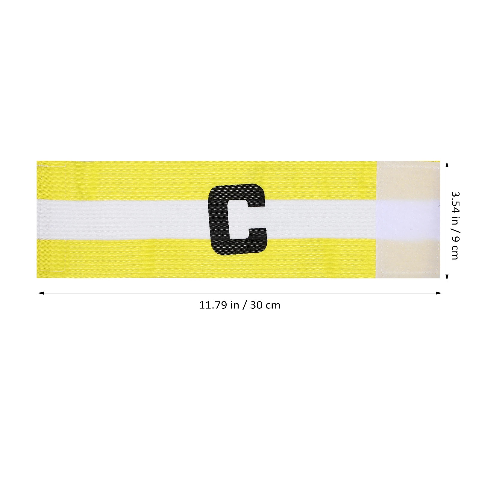 

2pcs Football Captain Armband Adjustable High Elastic Durable Nylon Sports Armbands Skin-Friendly Hook-and-Loop for Team