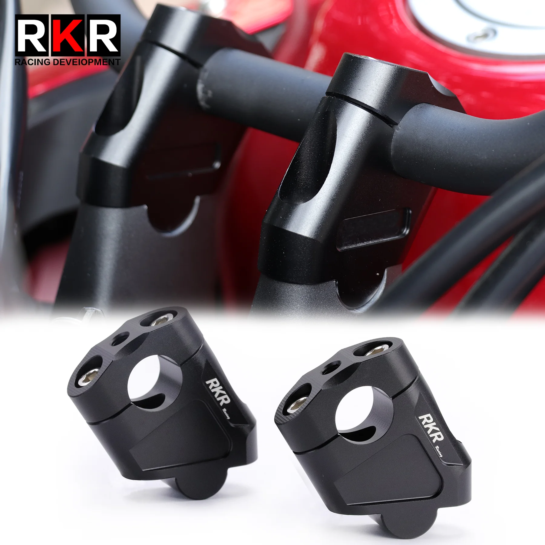 

Motorcycle 22mm Handlebar Riser Bar Clamp Mount Riser Adapter Motor Accessories for Suzuki DL250 for Honda CB400X CB400F CB500X