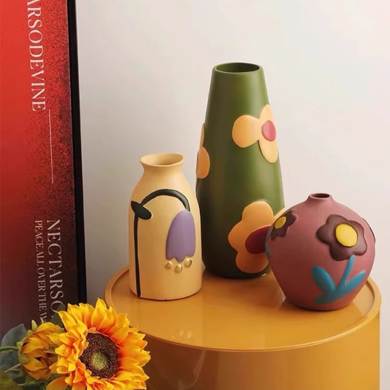 vase-en-ceramique-de-grande-valeur-decoration-creative-de-comptoir-d'articles-a-fleurs-de-couleur-morandi