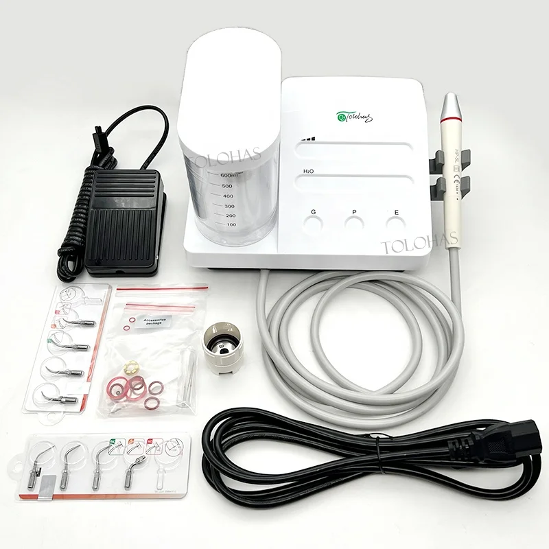 Medco High Quality Dental Equipment Automatic LED Dental Ultrasonic Scaler With Tips With Bottle Ultrasonic Cleaner