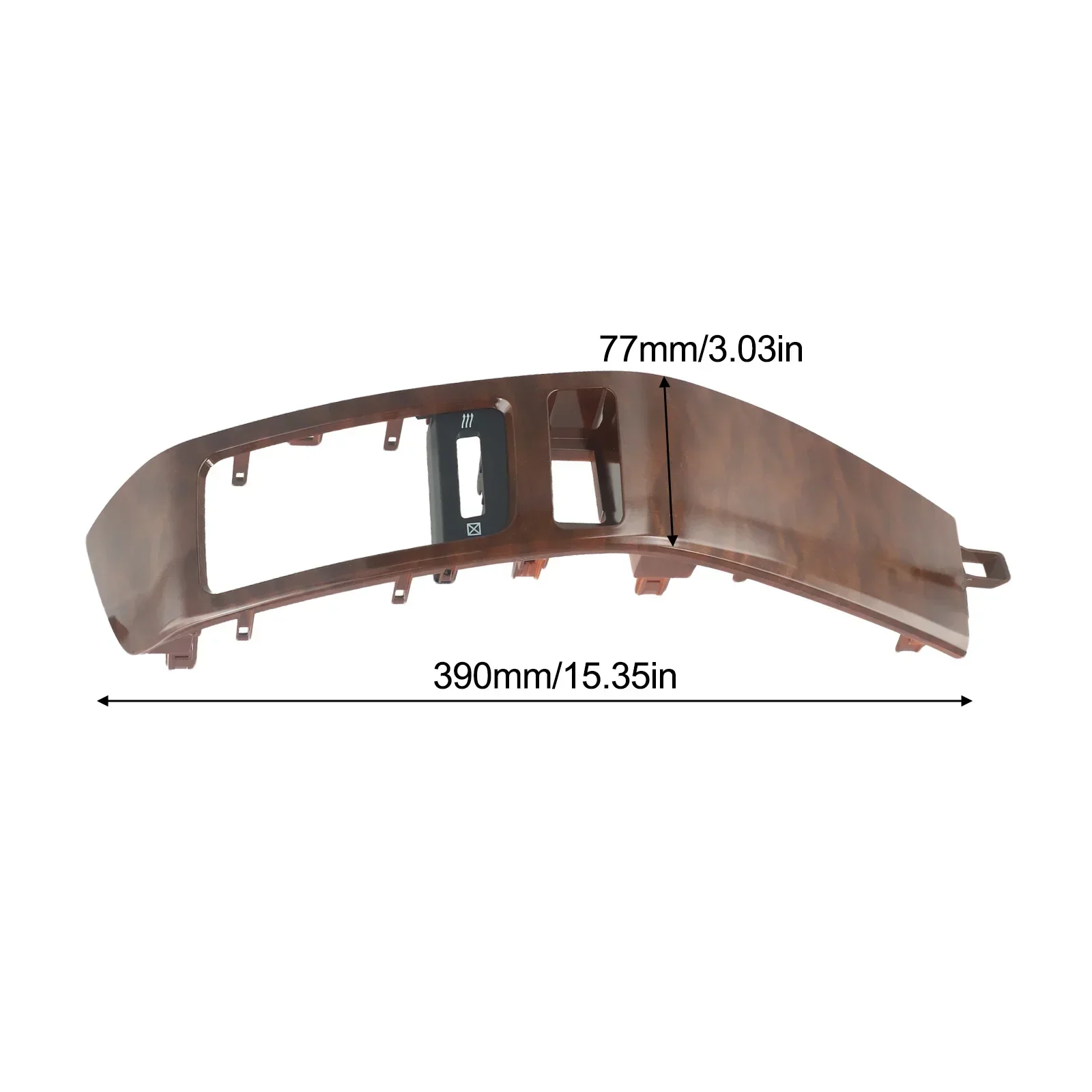 

17) Air Conditioner Outlet Frame Cover A/C Vents Panel for Toyota Land For Cruiser Prado 120 GX470 Brown Perfect Match