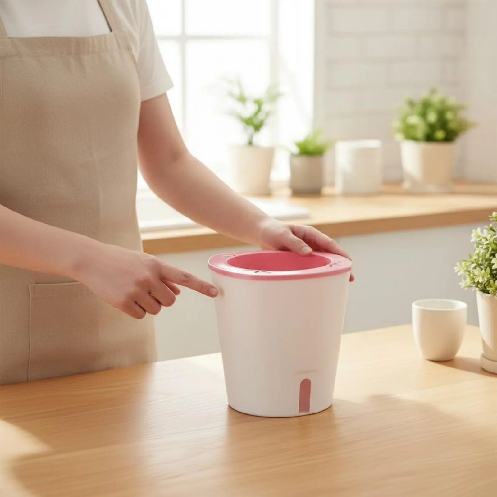 Self Watering Planter Large Size Self Watering Pot Water Reservoir Planter Hydroponic Garden Container Lightweight for Outdoor