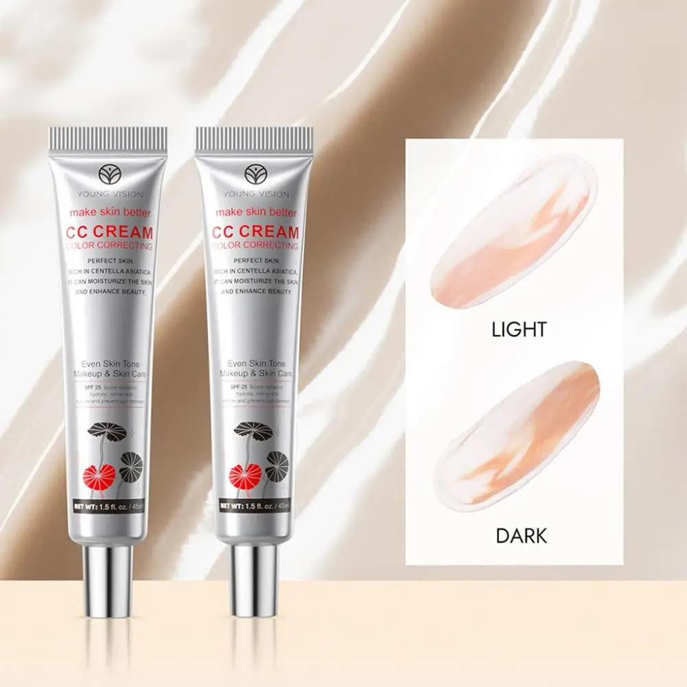 YOUNG VISION Make-upbasis CC Cream Isoleren Hydraterend Aanpassen van de huidskleur Pre-make-up Primer Gladmakende lichtgewicht gezichtscosmetica