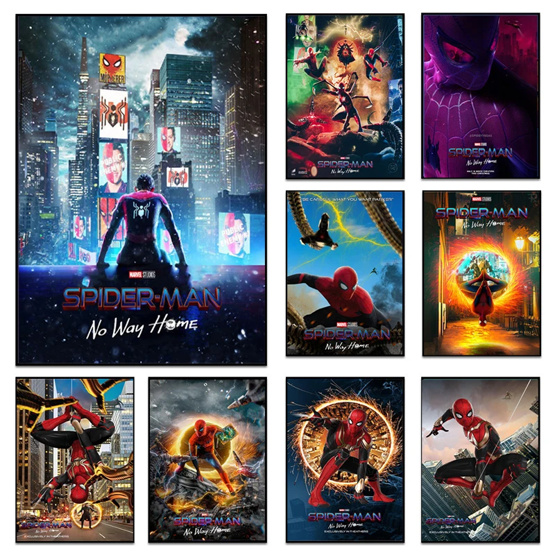 

Marvel Hotest Films Spiderman No Way Home Canvas Paintings Poster and Print Wall Art Pictures for Living Room Wall Decor Cuadros