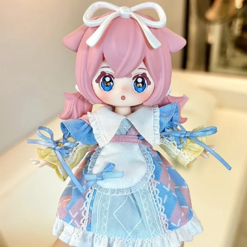 أصيلة نيني الطفل حلم المدينة صندوق أعمى 1/12 Bjd المحمول دمية اليدوية لطيف دمية لعبة هدية مزخرفة لمهرجانات الفتيات #2