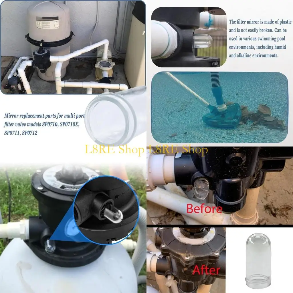 

L8RE Sight Glass Replacement Sight Observation Window Pipe Backwash Sight Glass