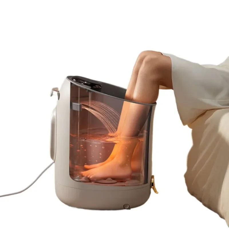 

Foot basin heating automatic massage