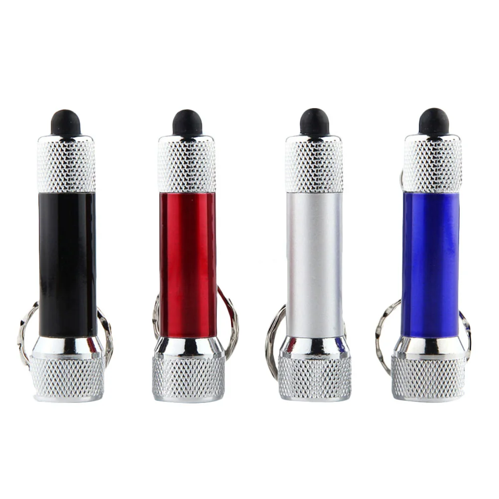 Lanterna LED portátil Keychain, tocha carregável, Mini Design Keyring, 8 pcs