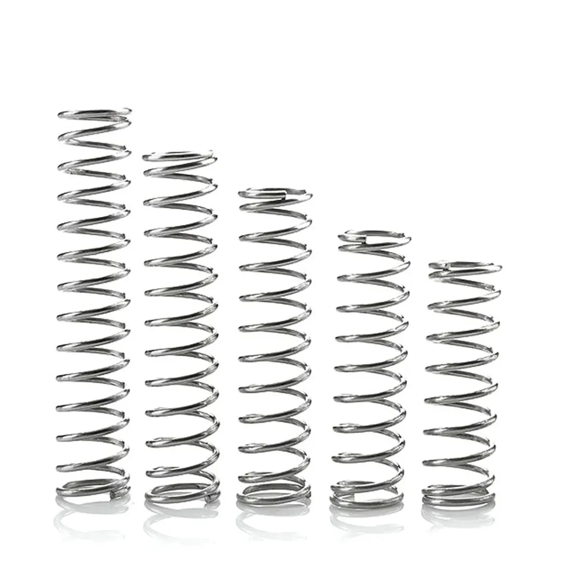 5-10Pcs Metal Steel Galvanized Y-shaped Compression Spring Return Spring Steel Wire Diameter 1mm 1.2mm Length 60/70/80/90/100mm