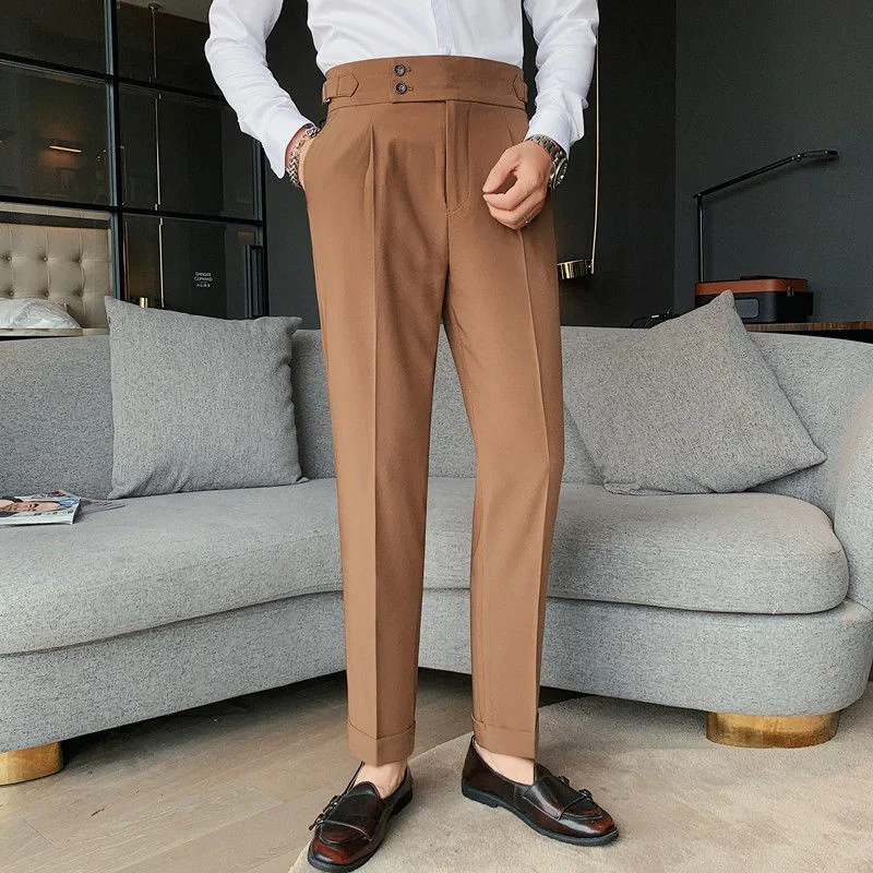 

Fashion Business Casual Mens Office Formal Pants Men's Social Trousers Menautumn Dress Pants For Men Pantalon Costume Homme